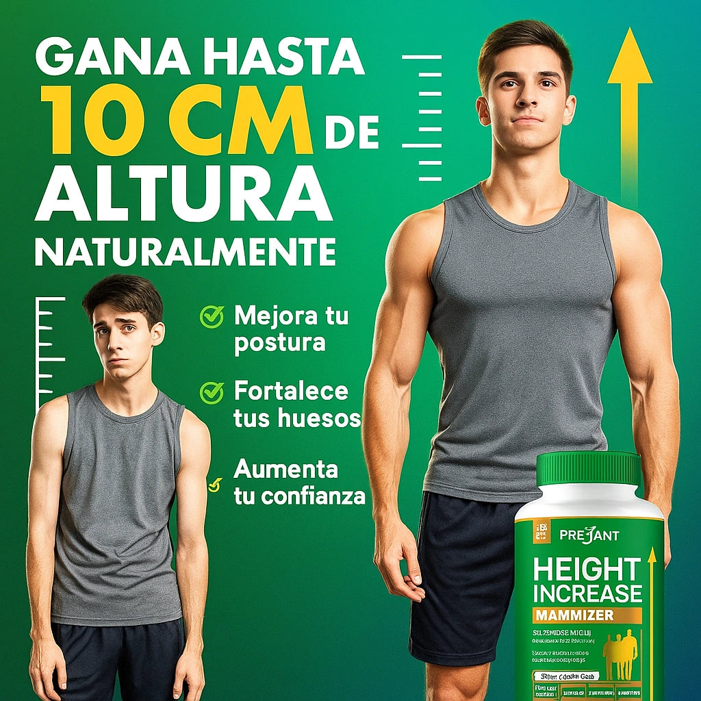 Pretant® Se el hombre que estas destinado a ser logra 3 a 10cm de altura - Deja de ser el “el bajito”