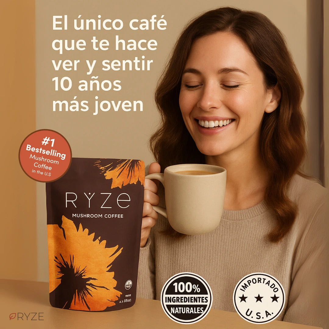 RYZE - El único café 100% natural que cuida tu piel, tu cuerpo, te da energía y concentración todo el día