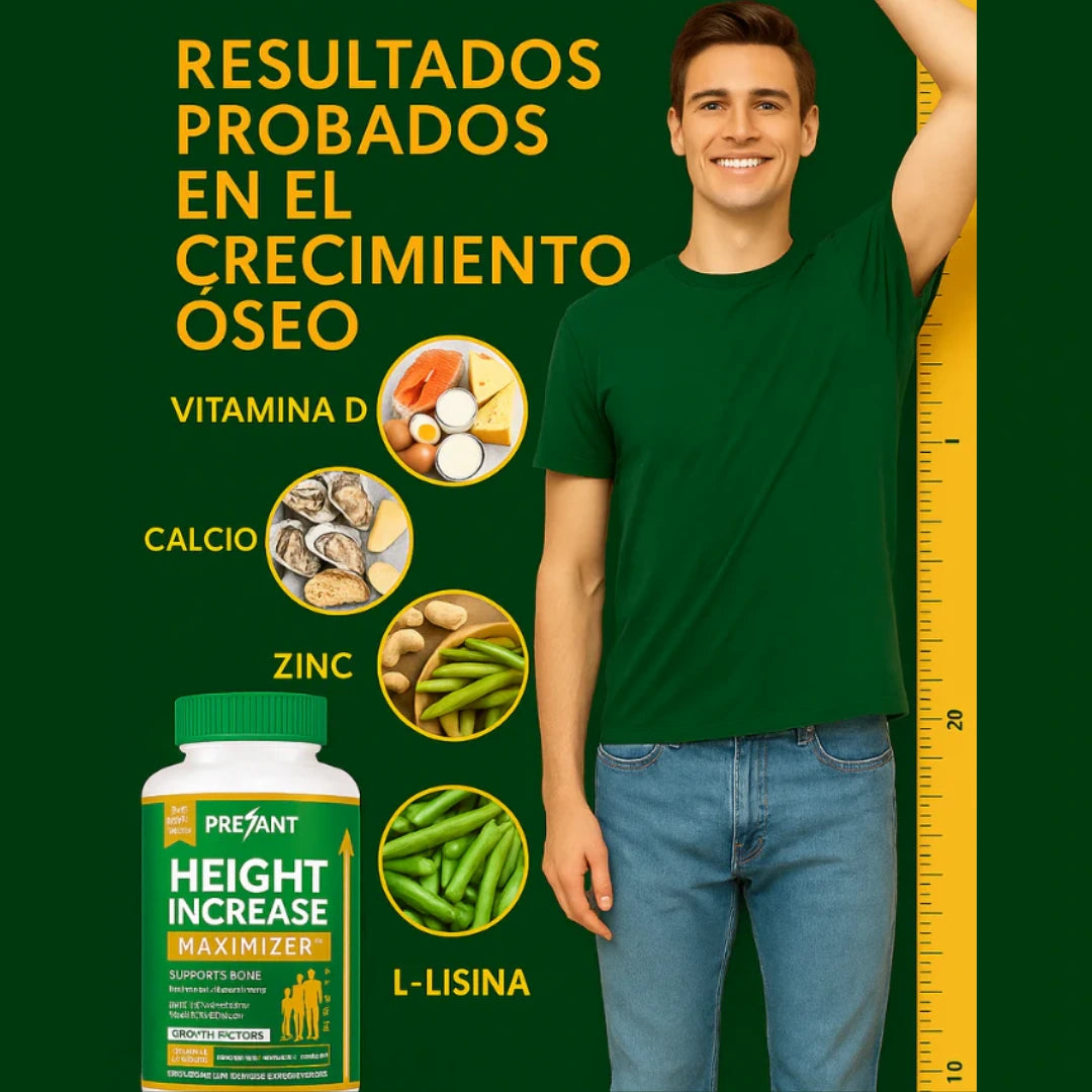 Pretant® Se el hombre que estas destinado a ser logra 3 a 10cm de altura - Deja de ser el “el bajito”