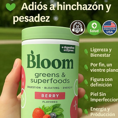 🍒Bloom Greens & Superfoods x2 meses - Tonifica tu cuerpo, reduce tallas y rejuvenece tu piel