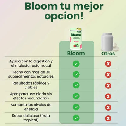 🍒Bloom Greens & Superfoods x2 meses - Tonifica tu cuerpo, reduce tallas y rejuvenece tu piel